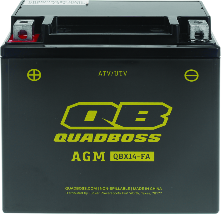 Batterie AGM sans entretien pour Honda FL400R Pilot 89-90 QuadBoss