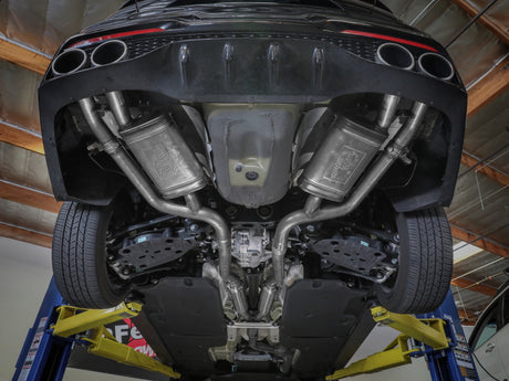 Système d'échappement Cat-Back aFe 22-23 Kia Stinger L4-2.5L Turbo Gemini XV 3 pouces à double 2-1/2 pouces avec découpe