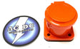 Hubbell HBLNCAO Single Pole Connector, Non-Met Cover, ORANGE Camlock series 16 Hubbell