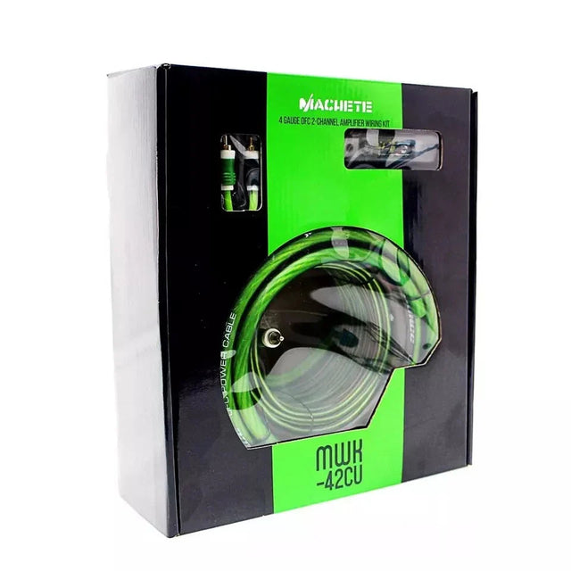 Deaf Bonce Machete MWK-42CU 4 Gauge OFC Amplifier Wiring Kit Deaf Bonce