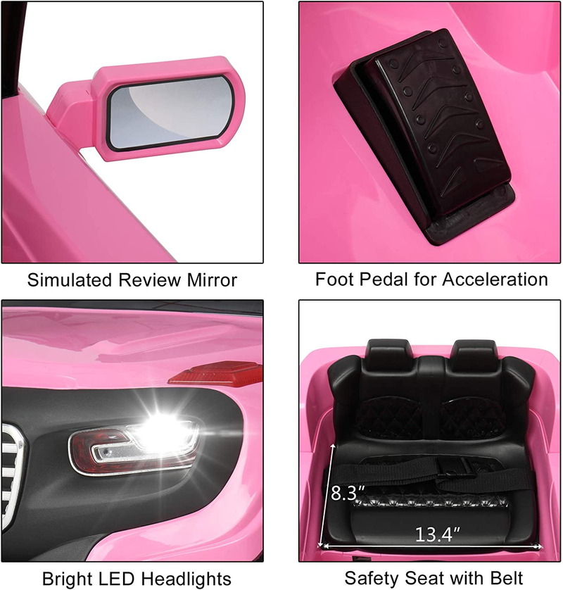 6V Battery-Powered Electric Ride-On Truck for Kids with Remote Control