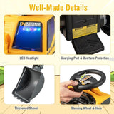 6V Battery Powered Kids Bulldozer with Front Digger Shovel - Brand New