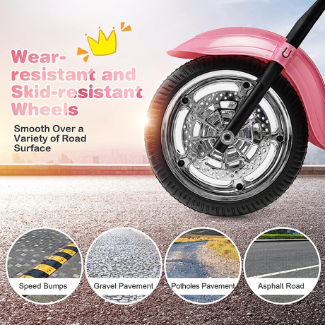 6V Battery Powered Kids Chopper Motorcycle with Pedal Switch