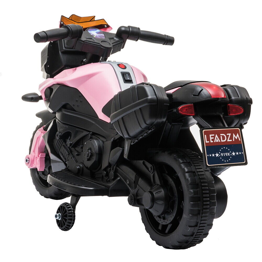 6V Battery Powered Kids Electric Motorcycle Ride-On Toy with Music