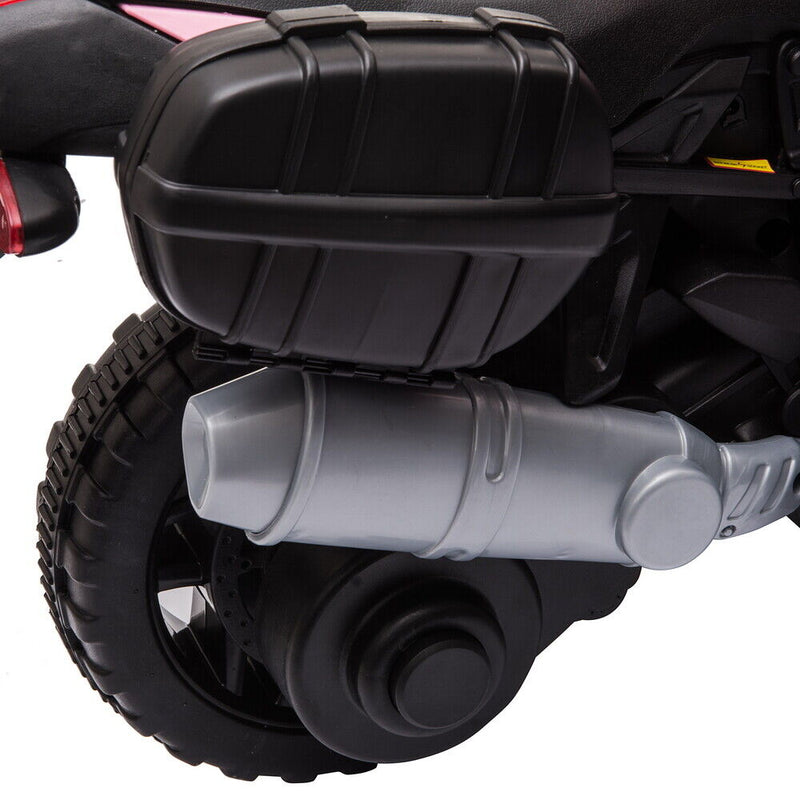 6V Battery Powered Kids Electric Motorcycle Ride-On Toy with Music