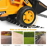 6V Battery Powered Kids Excavator Digger Tractor - Yellow