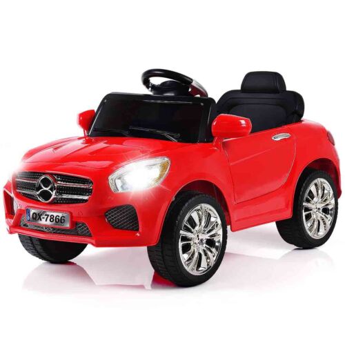 6V Battery Powered Kids Ride On Car with RC Remote Control and LED Lights