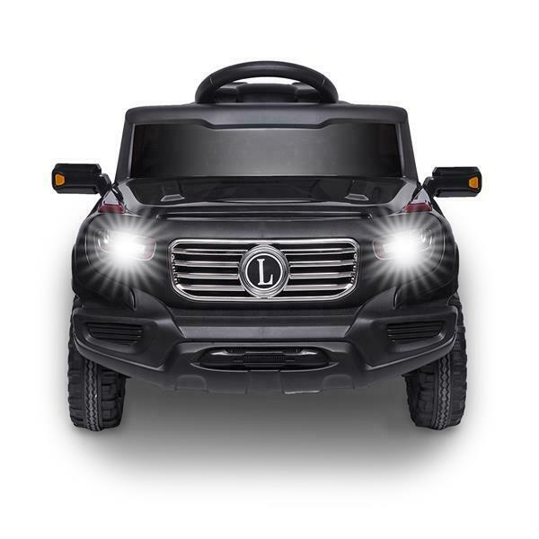 6V Battery-Powered Ride-On Car with Music, Lights, Remote Control, and Safety Features for Kids