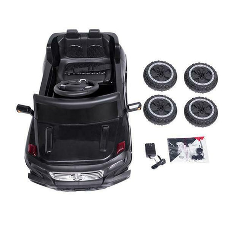 6V Battery-Powered Ride-On Car with Music, Lights, Remote Control, and Safety Features for Kids
