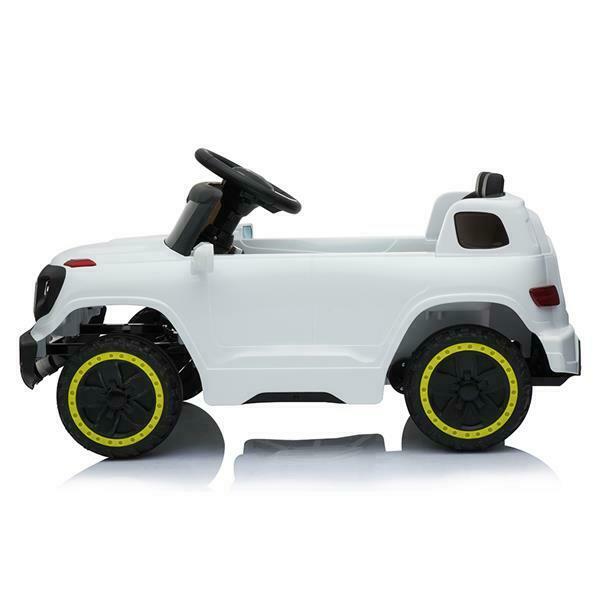 6V Battery-Powered Ride-On Car with Music, Lights, Remote Control, and Safety Features for Kids
