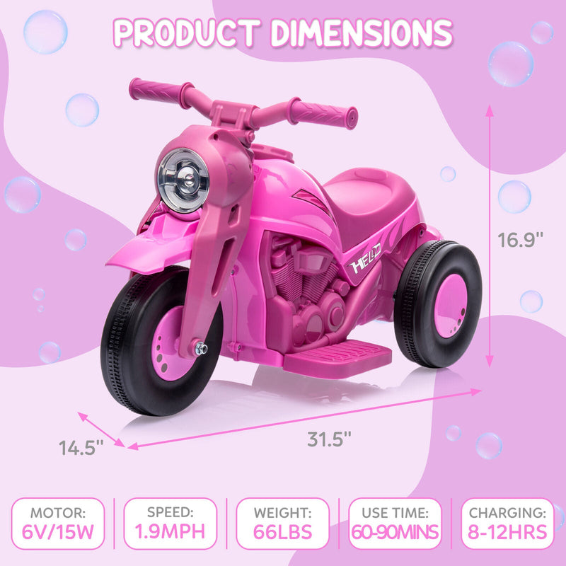 6V Battery Powered Ride On Motorbike Toy for Kids - Perfect for Boys and Girls!