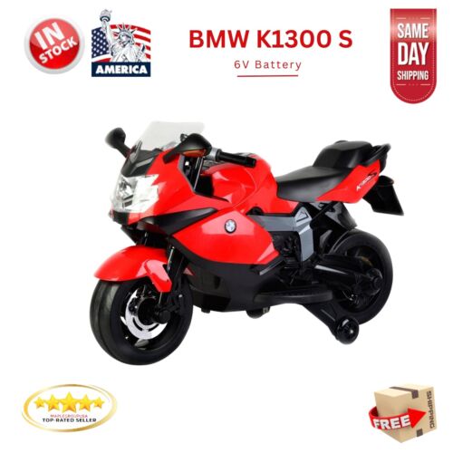 6V BMW R1200RT Red Kids Ride On Motorcycle with Battery Operation