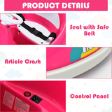 6V Bumper Car Electric Ride-On for Kids with 2 Driving Modes and 360 Degree Rotation