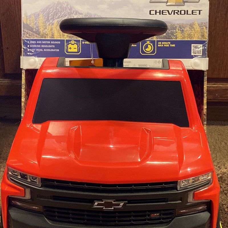 6V Chevy Silverado Truck Ride-on Quad for Toddlers Ages 1-3 - Brand New and Unisex