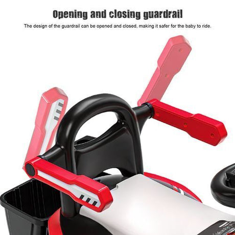 6v Electric Excavator Toy Car with Bluetooth and Rear Reserve Box for Kids