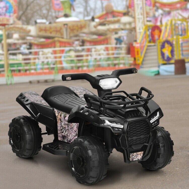 6V Electric Kids ATV Quad Ride On Car with LED Lights, MP3 Player, and Realistic Design - Perfect Gift for Toddlers