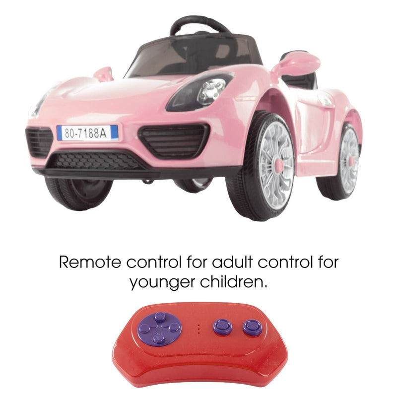 6V Electric Remote Control Sports Car Toy with Rechargeable Battery