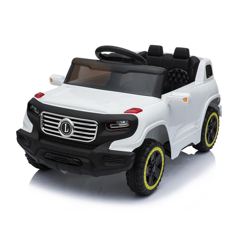 6V Electric Ride-On Car for Kids with 3 Speeds, Lights, and Remote Control