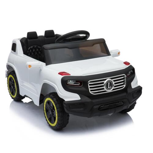 6V Electric Ride-On Car for Kids with 3 Speeds, Lights, and Remote Control