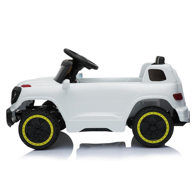 6V Electric Ride-On Car for Kids with 3 Speeds, Lights, and Remote Control