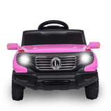 6V Electric Ride-On Car for Kids with 3 Speeds, Lights, and Remote Control