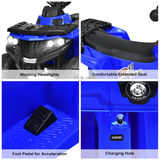 6V Electric Ride-On Quad for Kids with Battery and Lights Included
