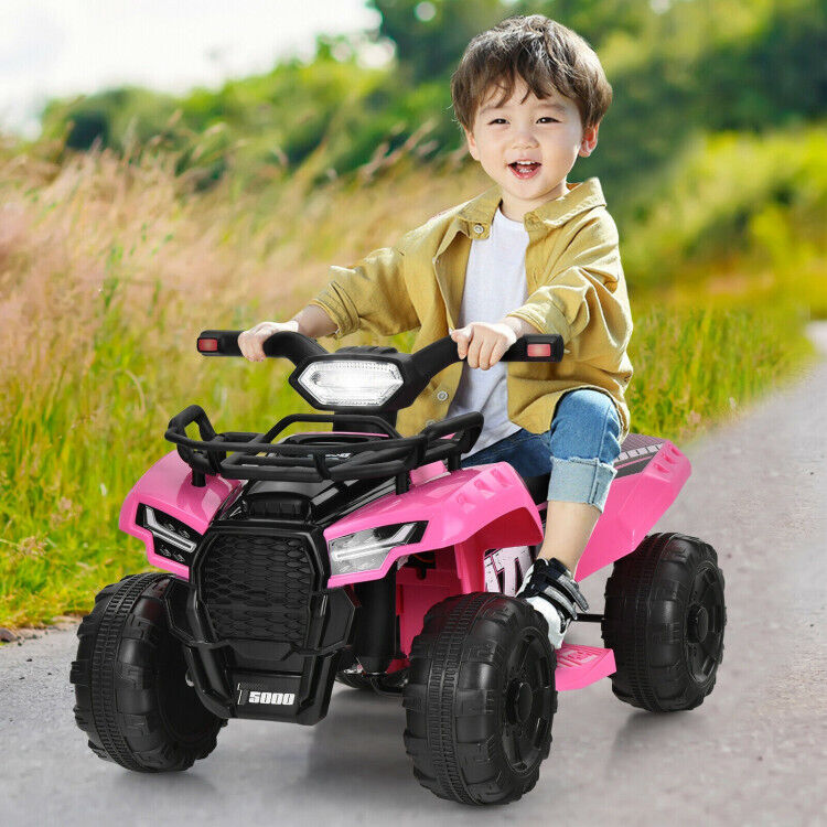 6V Kids Electric ATV Quad with LED Light and MP3 Player