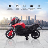 6V Kids Electric Motorcycle Ride-On Car with Training Wheels - Battery Powered Toy