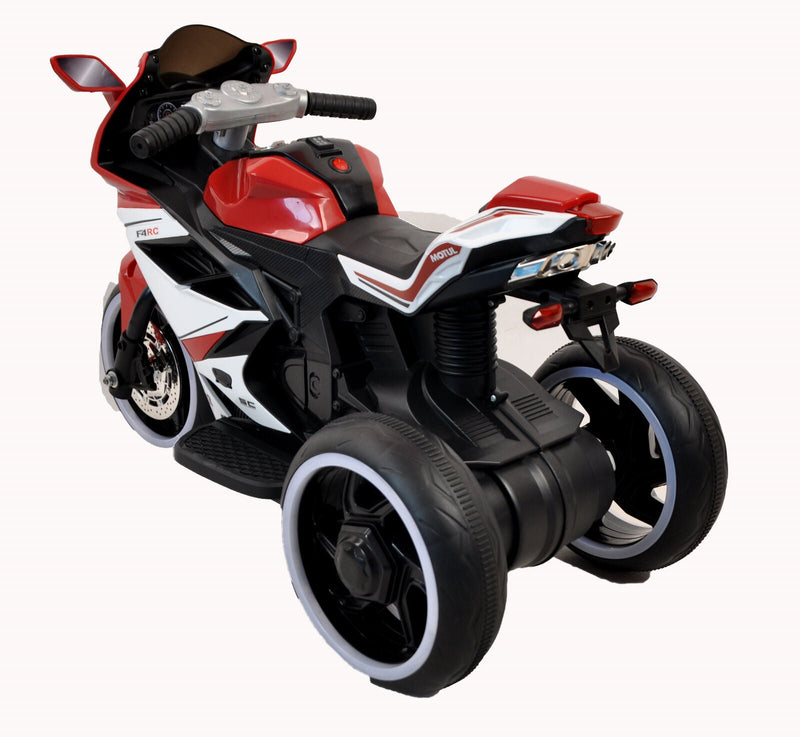 6V Kids Electric Ride-On Motorcycle with One-Button Start and Music - 66LB Bearing Toy Gift