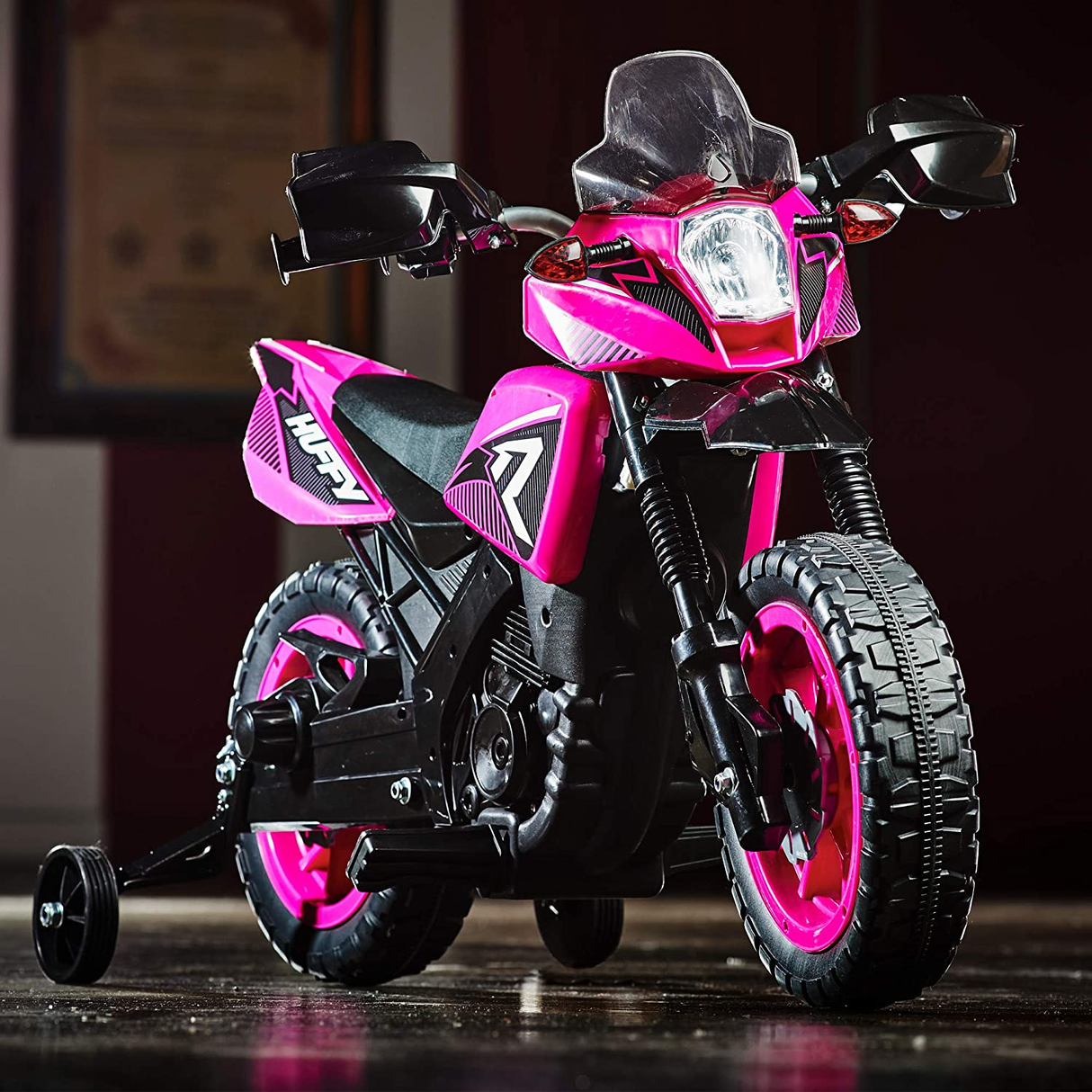 6V Kids Electric Ride-On Motorcycle with Training Wheels - Fun and Safe Toy for Young Riders