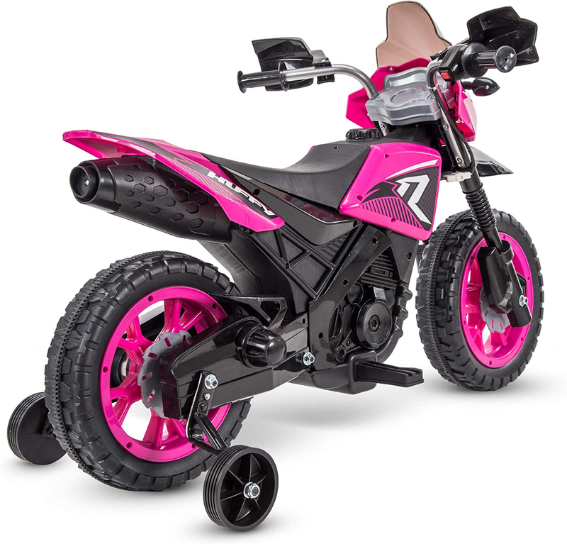 6V Kids Electric Ride-On Motorcycle with Training Wheels - Fun and Safe Toy for Young Riders