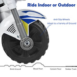 Police Motorcycle Trike for Kids with Headlight and Flashing Siren - 6V 3-Wheel Ride On
