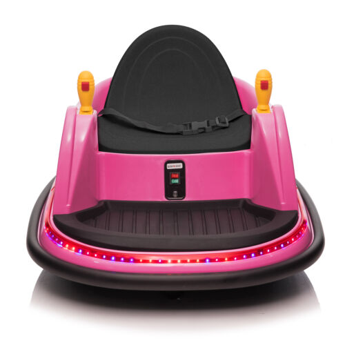 6V Pink Bumper Car with 7A.h Battery - Fun Ride for Kids!