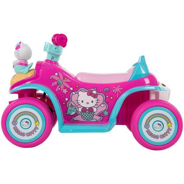 6V Pink Electric Quad Bike with Bubble Tank for Girls