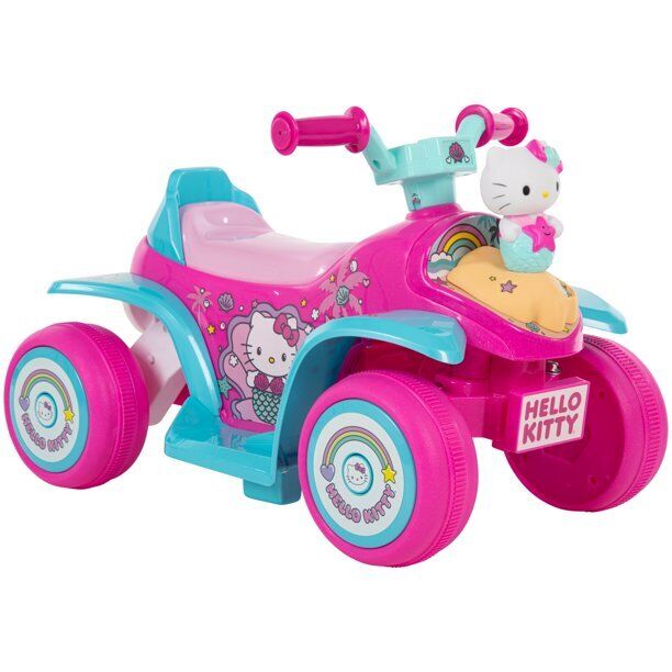 6V Pink Electric Quad Bike with Bubble Tank for Girls