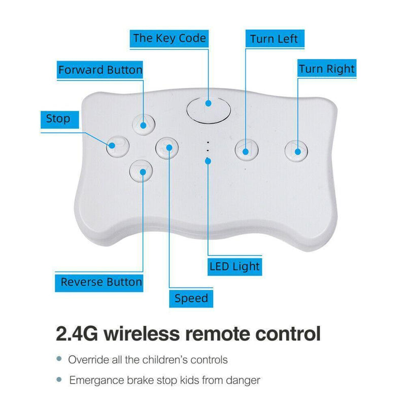 6V Pink Electric Ride-On Car Truck for Kids with Remote Control and LED Lights