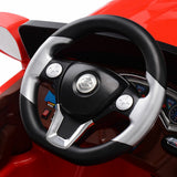6V RC Remote Control Ride-On Car with MP3 Player and Lights for Kids - Red
