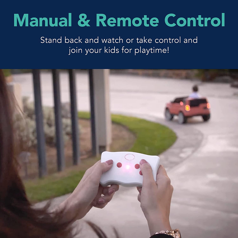 6V Ride-On Truck for Kids with Parent Remote Control, 3 Speeds, and LED Lights in Black