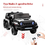6WD Battery-Powered Kids Ride-On Truck with Remote Control and Baking Paint Finish - 24V Power Wheel