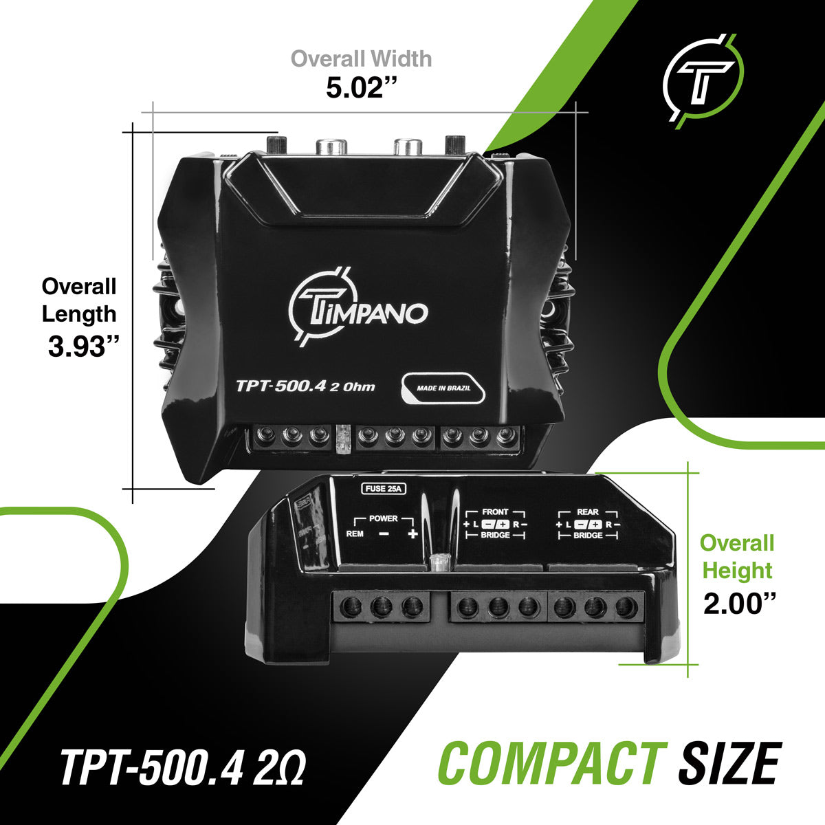 500 Watts Car Stereo Bundle Timpano Audio