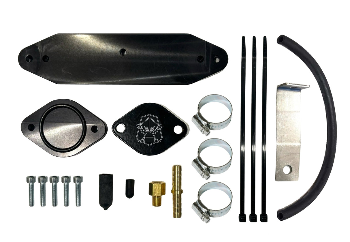2011 - 2015 Ford 6.7L EGR Cooler Upgrade Kit w/ Coolant Re-Route Hose for Factory Pyro