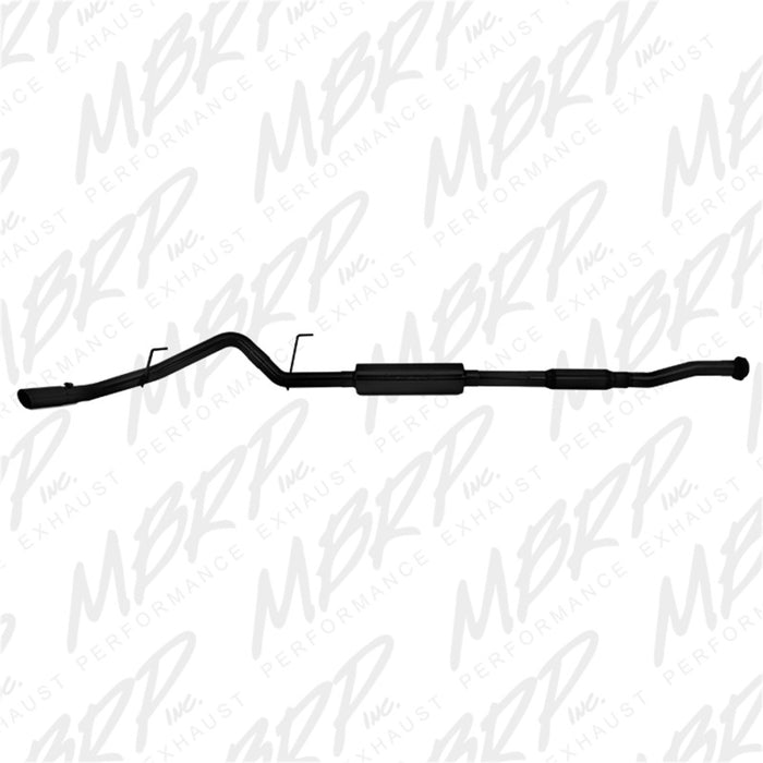 Système d'échappement à revêtement noir à sortie simple côté Cat Back MBRP 11-14 Ford F150 3 pouces