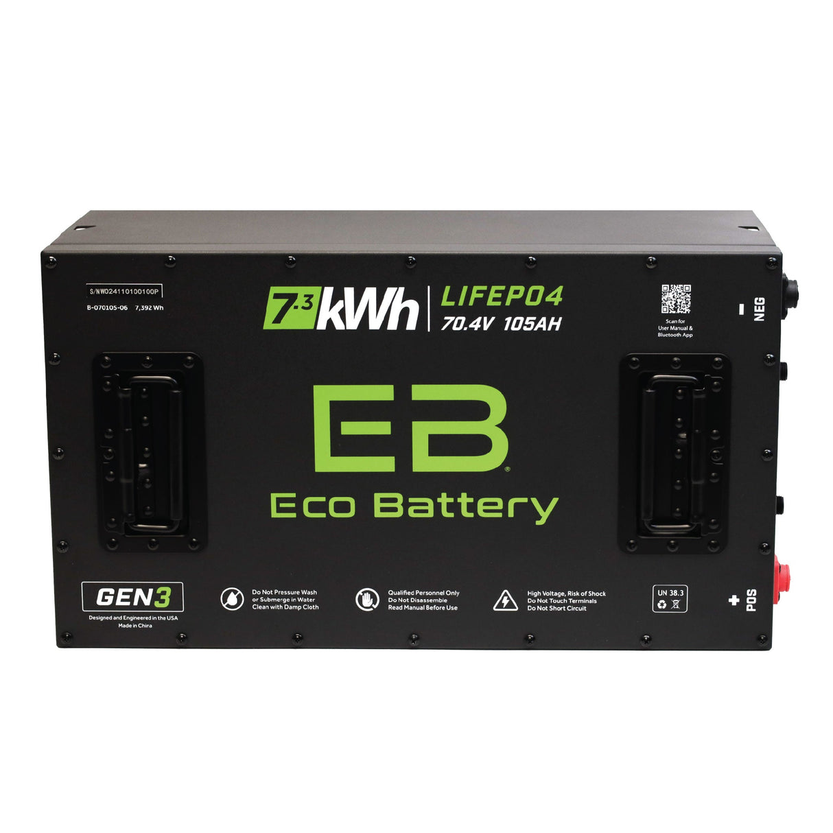 Eco Battery (72V) 70V 105AH Battery Bundle / EZGO RXV