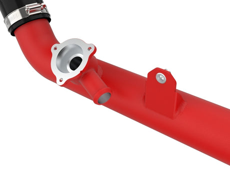 Tuyau de charge à chaud en aluminium aFe Bladerunner 2-1/4 po noir 20-23 Ford Explorer/Explorer ST - Rouge