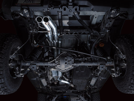 AWE Tuning 22-24 Ford Bronco Raptor 4WD Dual BashGuards Cat-Back SwitchPath Exhaust (sans embouts)