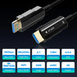 Fiber Optic HDMI Cable 100ft – 8K Ultra High Speed 48Gbps TekShack
