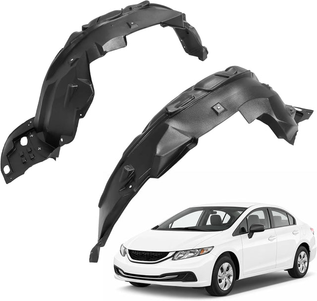 Front Fender Inner Liner Panel Compatible with Honda Civic 2012-2015