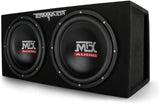 MTX TNE212DV Dual 12in Sealed Enclosure 2,000W MTX