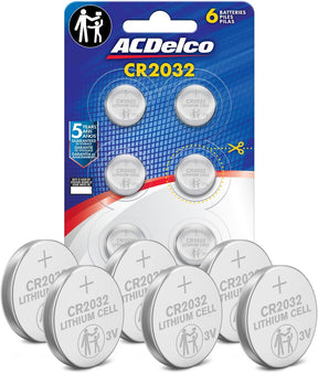 ACDelco CR2032 3V Lithium Coin Cell Batteries 6-Pack ACDelco