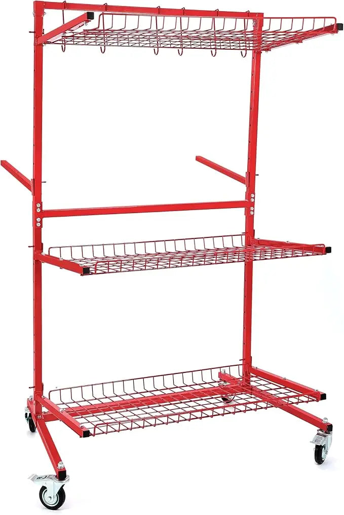 ALMULOO Auto Parts Storage Rack for VW Type 1 Bugs Red VC-0372 1 Each